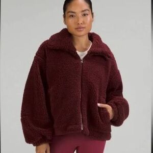 lululemon athletica Burgundy Fleece Jacket